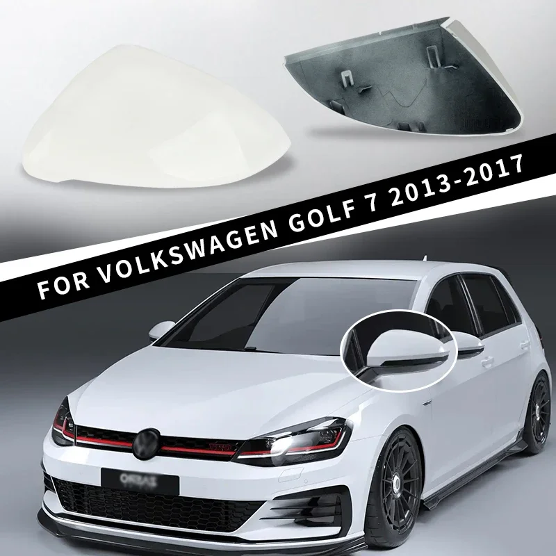 

Suitable for Volkswagen Golf MK7 2014 2015 2016 2017 left and right rearview mirror cover accessories white