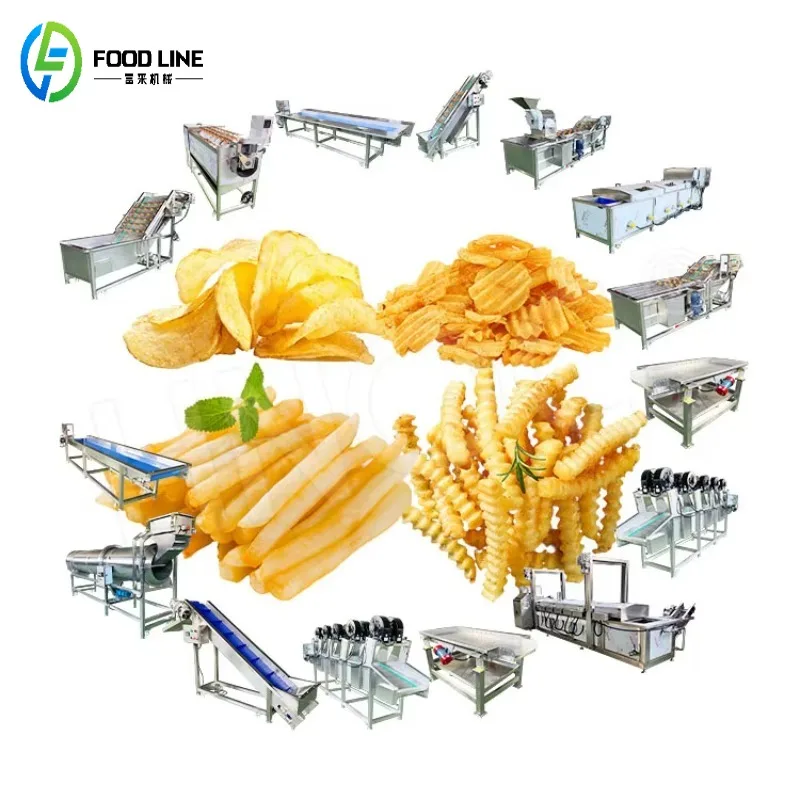 2026 Frozen Potato Chip Complete Assembly Production Line Automatique Frying Potato Chip Make Machine Customized