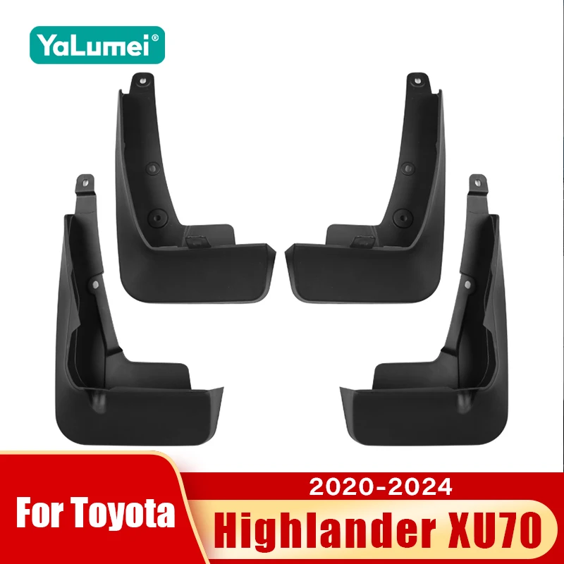

For Toyota Highlander XU70 2020 2021 2022 2023 2024 Kluger Car Fender Mud Flaps Front Rear Wheels Mudguards Accessories