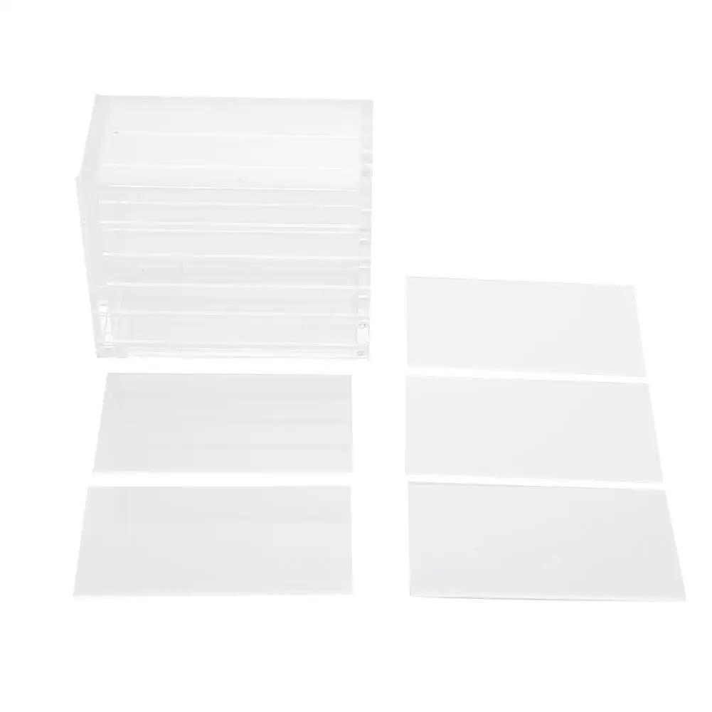 

Прозрачная коробка для хранения ресниц с 5 отделениями, органайзер для макияжа, держатели поддонов для искусственных ресниц, инструмент для наращивания