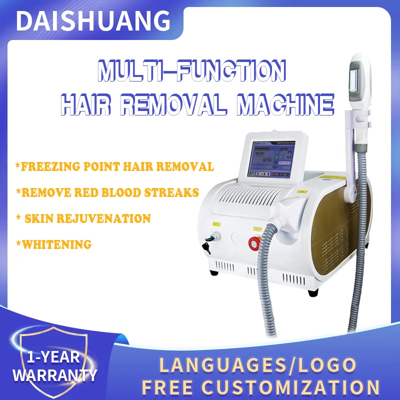 Desktop Multi-function IPL OPT Hair Removal Machine Permanent Painless Freezing Epilator Skin Rejuvenation Anti-aging Beauty