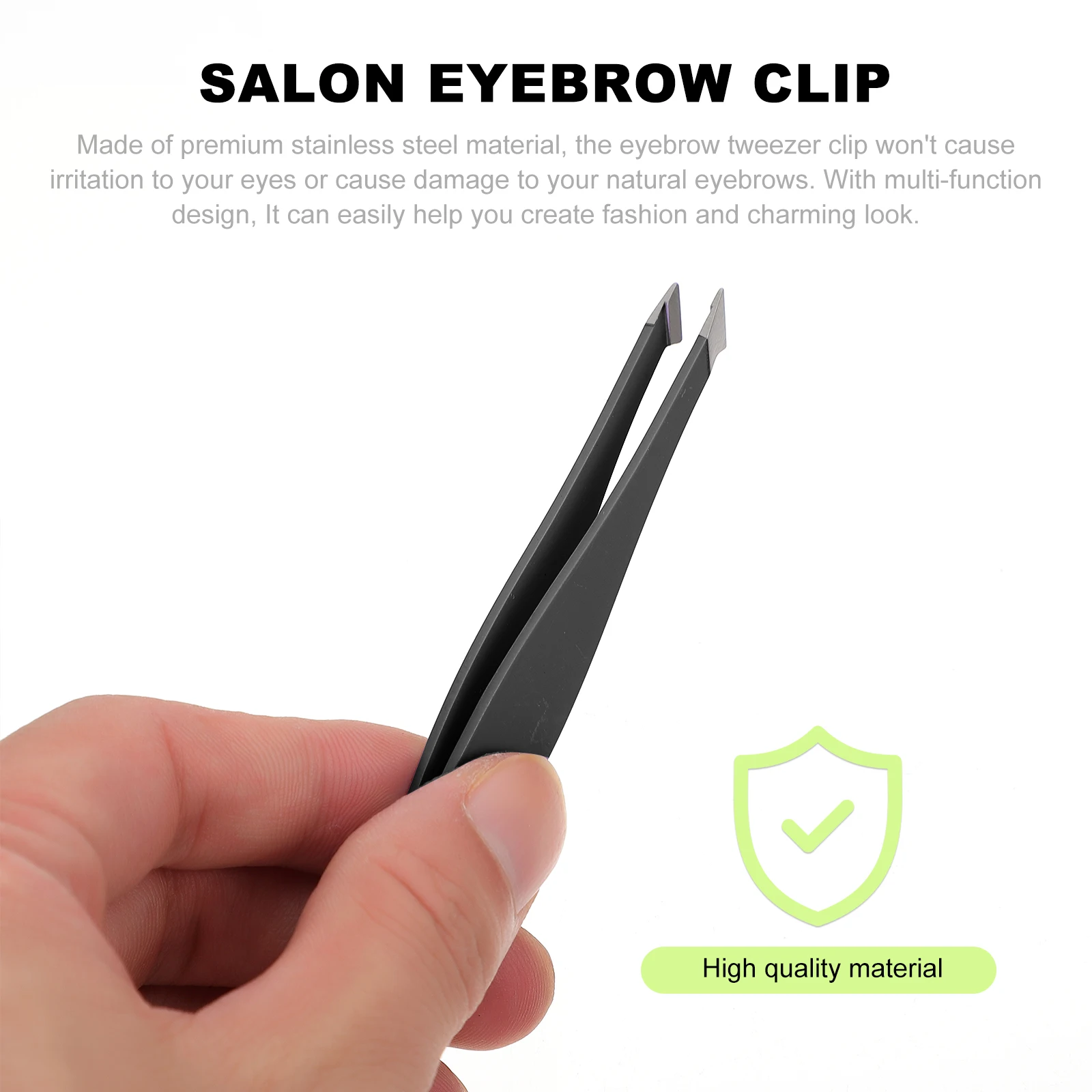 

6pcs Stainless Steel Eyebrow Tweezers Slant Tip Clip Eyebrow Grooming Tool Travel Makeup Brow Trimmer Beauty Kit Storage Bag