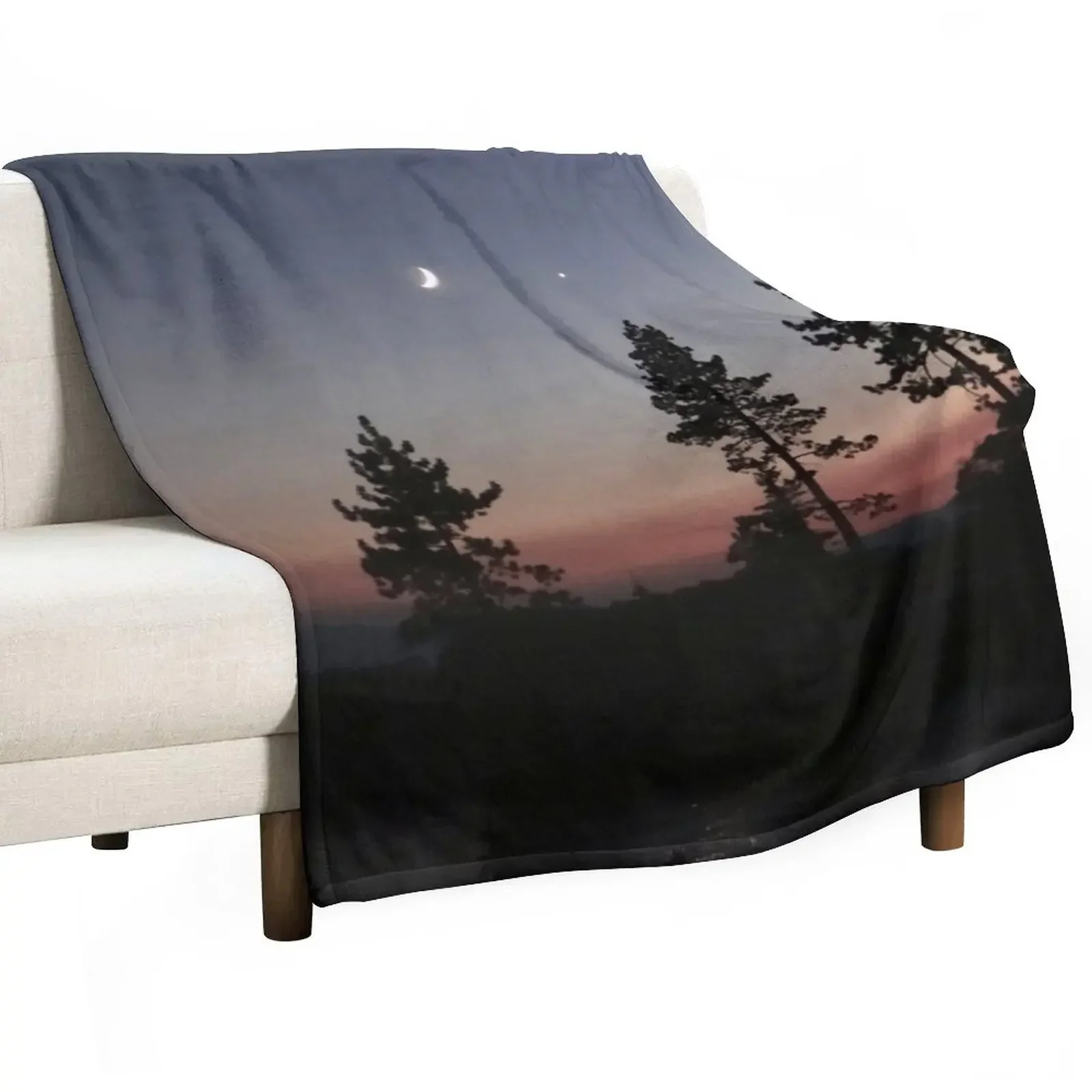 Twilight Throw Blanket Plush Beach Vintage valentine gift ideas Blankets