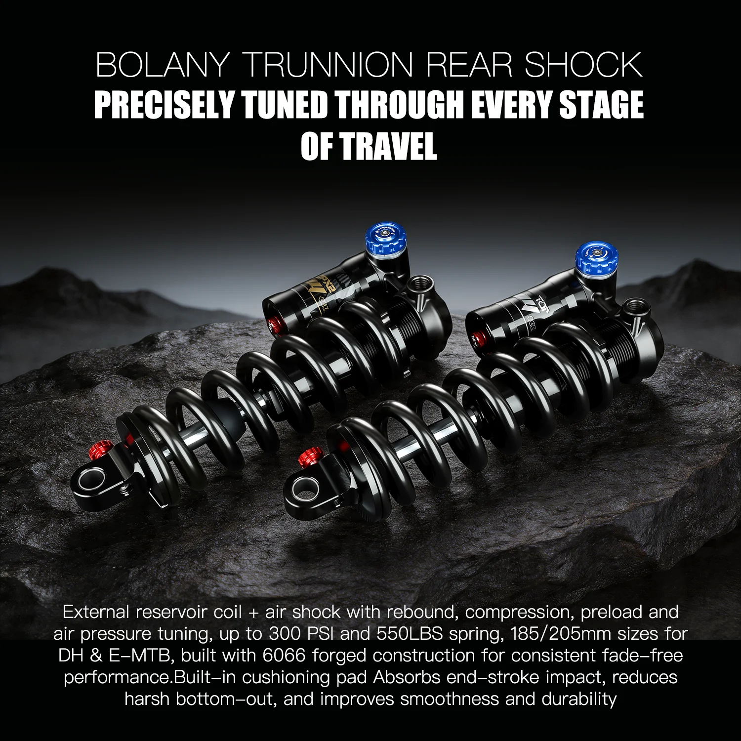 BOLANY MTB スプリングエアトラニオンリアショック - Mountain Biking Downhill のレビューと価格