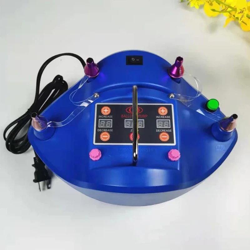 CD608 Baru Inflator Penghitung Waktu Kuantitatif Baru Dilengkapi dengan Satu Set Fungsi Bola Pompa Balon Listrik Portabel