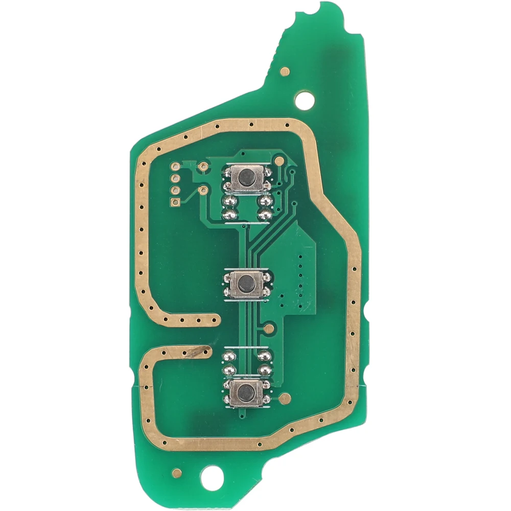 Jingyuqin Flip Remote Key Fob 2/3 Tasten 433 MHz FRAGEN ID46 PCF7961 für für Mercedes Benz Citan 2012-2019 Smart W364
