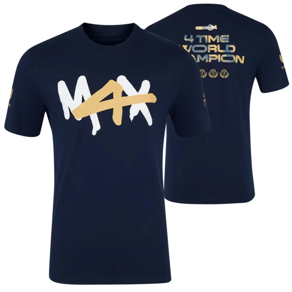 2024 F1 Max Verstappen Champion T-shirt Men&Woman Hot Sale New Summer Sports Short-sleeved Tops Shirt Children