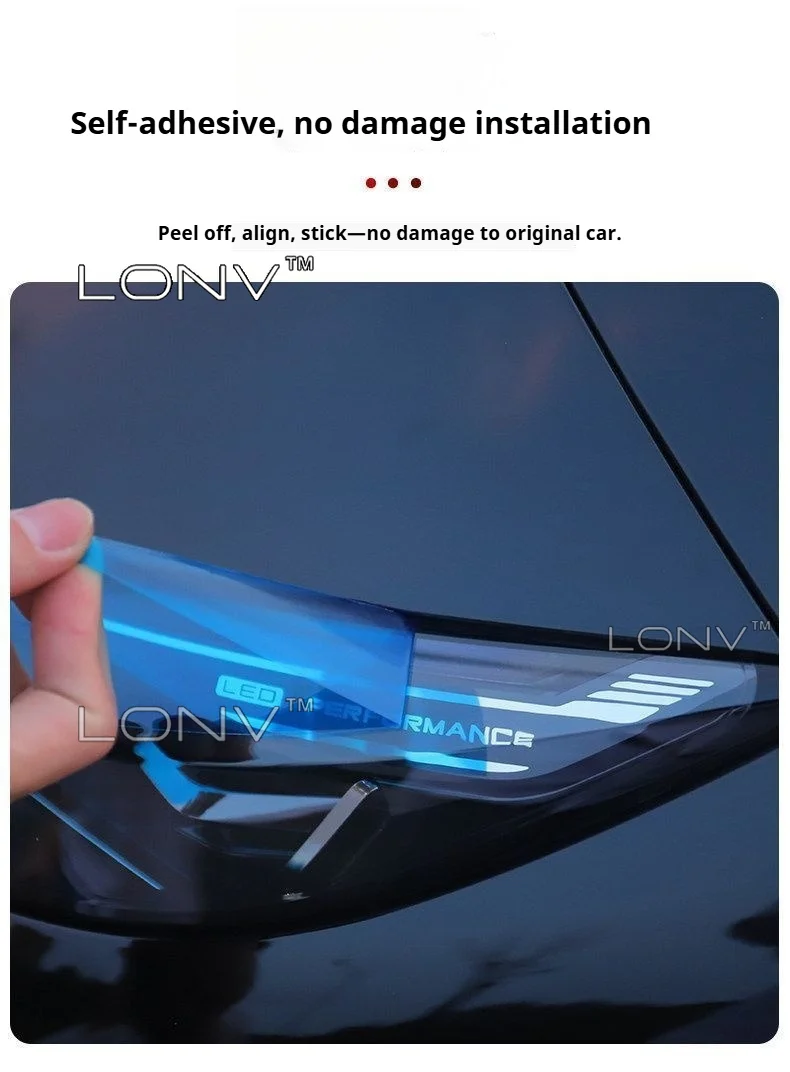 For Exlantix ES Exeed Sterra ES 2026 2027 2025 Headlamp Protective Film TPU Transparent Headlight color Film Decor Accessories