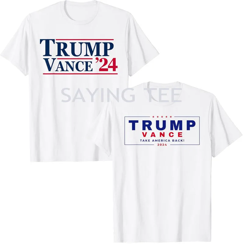 

Trump Vance 2024 Donald-Trump J.D. Vance Take America Back T-Shirt JD-Vance VP Presidential Election MAGA USA Campaign Tee Tops