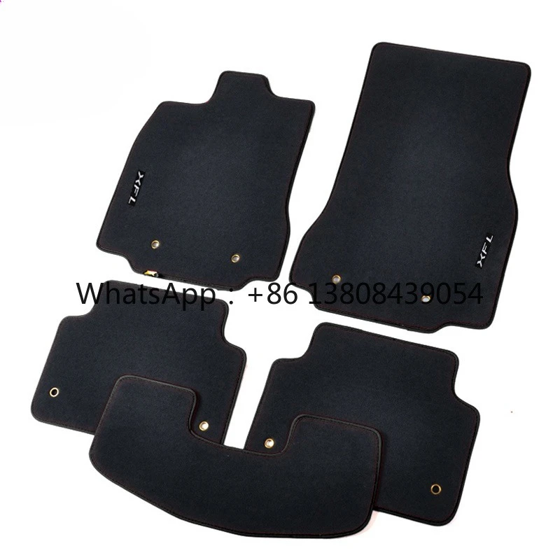 Full Set Luxury Velour Textile Waterproof Non-slip Car Floor Mats for Jaguar XJL XF F-PACE X1 X5 12mm Thick