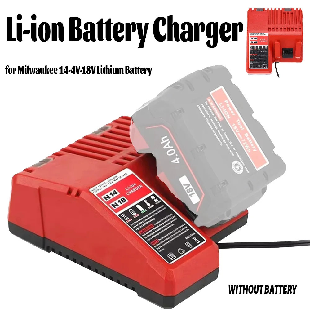 

Portable Quick Charge Li-ion Battery 14V/18V for Milwaukee M18 Professional Lithium Battery Charger