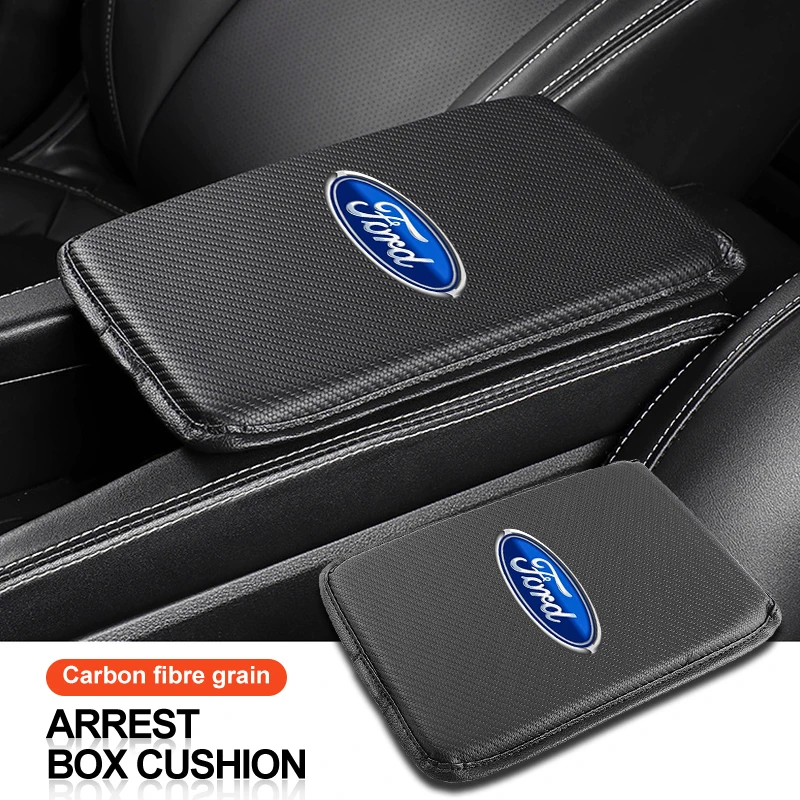 

Автомобильный подлокотник, коврики, кожаный чехол для центральной консоли, аксессуары для интерьера для Ford Focus Mondeo MK1 MK2 MK4 MK3 Fiesta ST Line Kugo