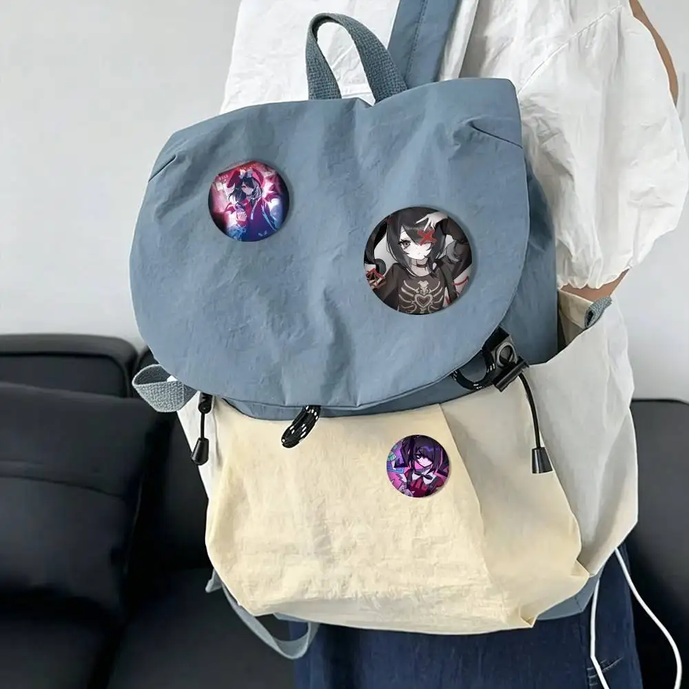 N-Needy Streamer Overload Ame  25mm 32mm 44mm 58mm 75mm Brooches Badges Pins for Accessories Gift
