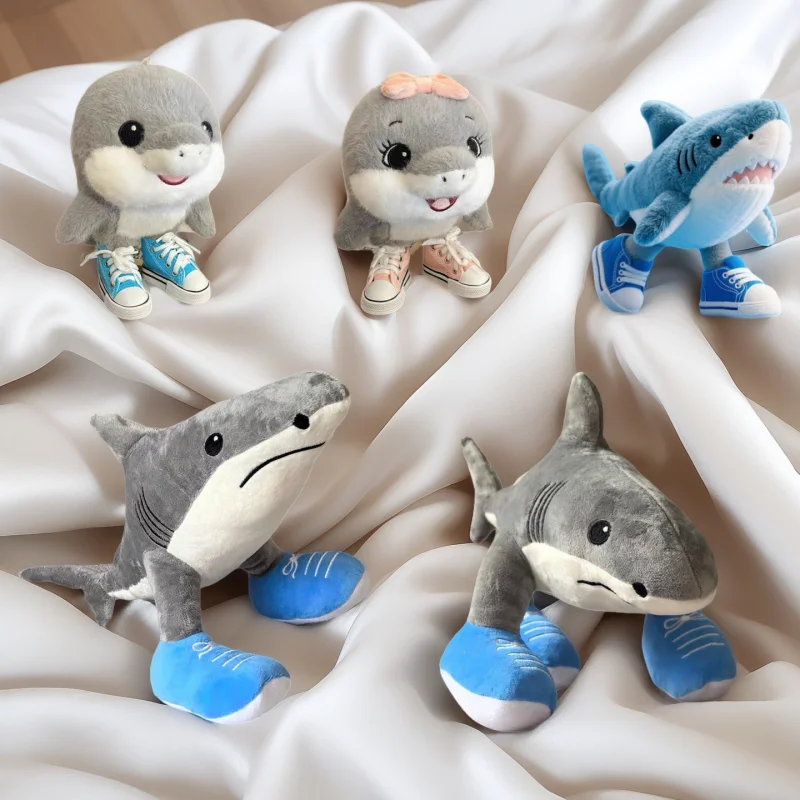 

High Quality Plush Toys Shark Wearing Shoes Series Tralalero Tralala Room Decoration Anime Soft Cushion Pillow Peripheral Gift
