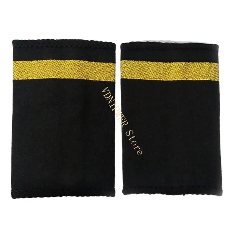 

1Pair Professional Epaulets Captain Uniform Epaulet Shoulder Board D08E