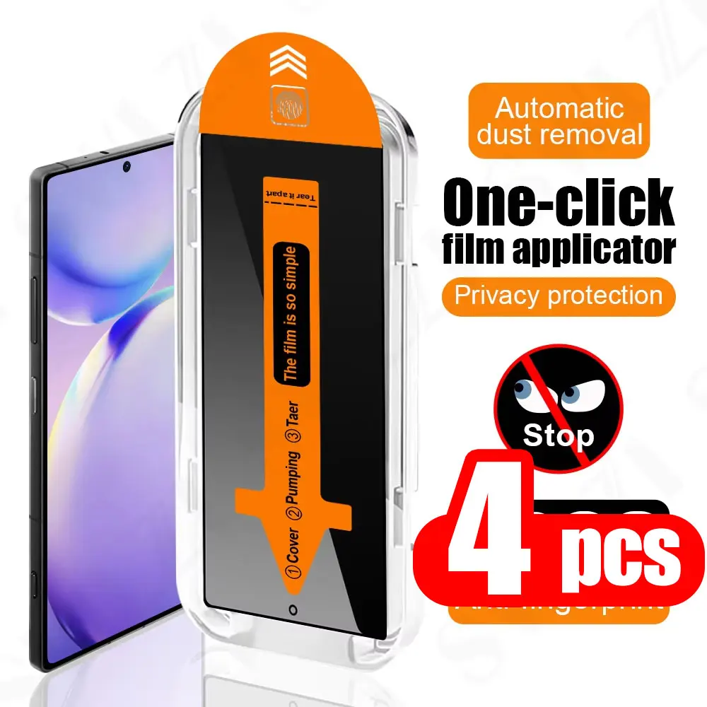 

1-4PCS Privacy For Xiaomi Poco F7 Pro X7 Pro F7 Screen Protector Anti-Scrach Dust Free Easy Installation Tempered Glass Anti-Spy