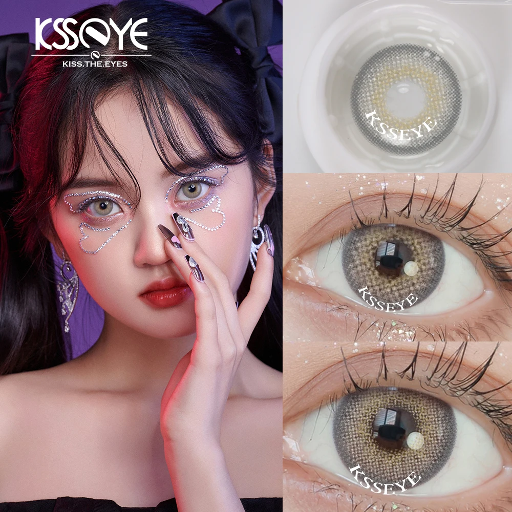 KSSEYE 1 пара популярный товар цветные контактные линзы с диоптриями для близорукости высококачественные контактные линзы для глаз макияж ежегодно KSSEYE 1 пара популярный товар цветные контактные линзы с диоптриями для близорукости высококачественные контактные линзы для глаз макияж ежегодно