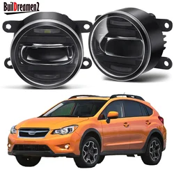 2IN1 Function 30W Car Canbus LED Fog Light Assembly DRL For Subaru XV (_GP_) 2012-2016 Aluminum Front Fog Daytime Running Lamp