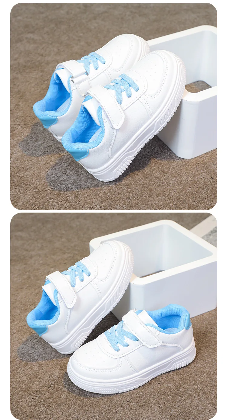 2026 Herbst Kinder Barfußschuhe mit breiter Zehenbox für Jungen und Mädchen – Minimalistische Sneaker aus leichtem Kunstleder mit Klettverschluss – Detail 20