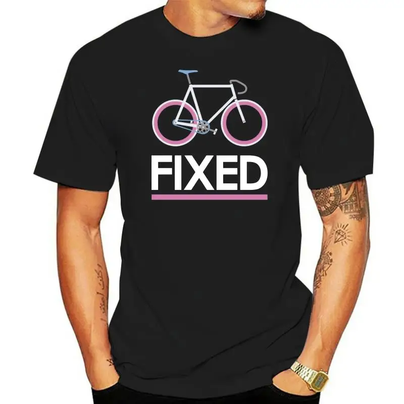 Mens T Shirts Fashion 2022 FIXED GEAR BICYCLE FIXIE RETRO STYLE BIKER RIDING CYCLE MENS menS KIDS T-SHIRT