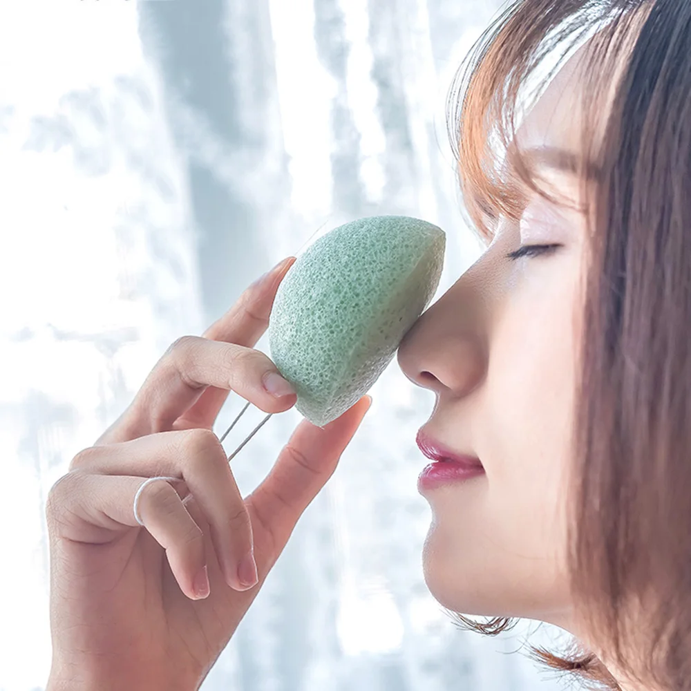 1 ~ 10 Stuks Natuurlijke Konjac Cosmetische Puff Gezichtsreiniging Spons Gezichtsverzorging Gezichtsverzorging Gezichtsmake-Up Verwijderen Tools