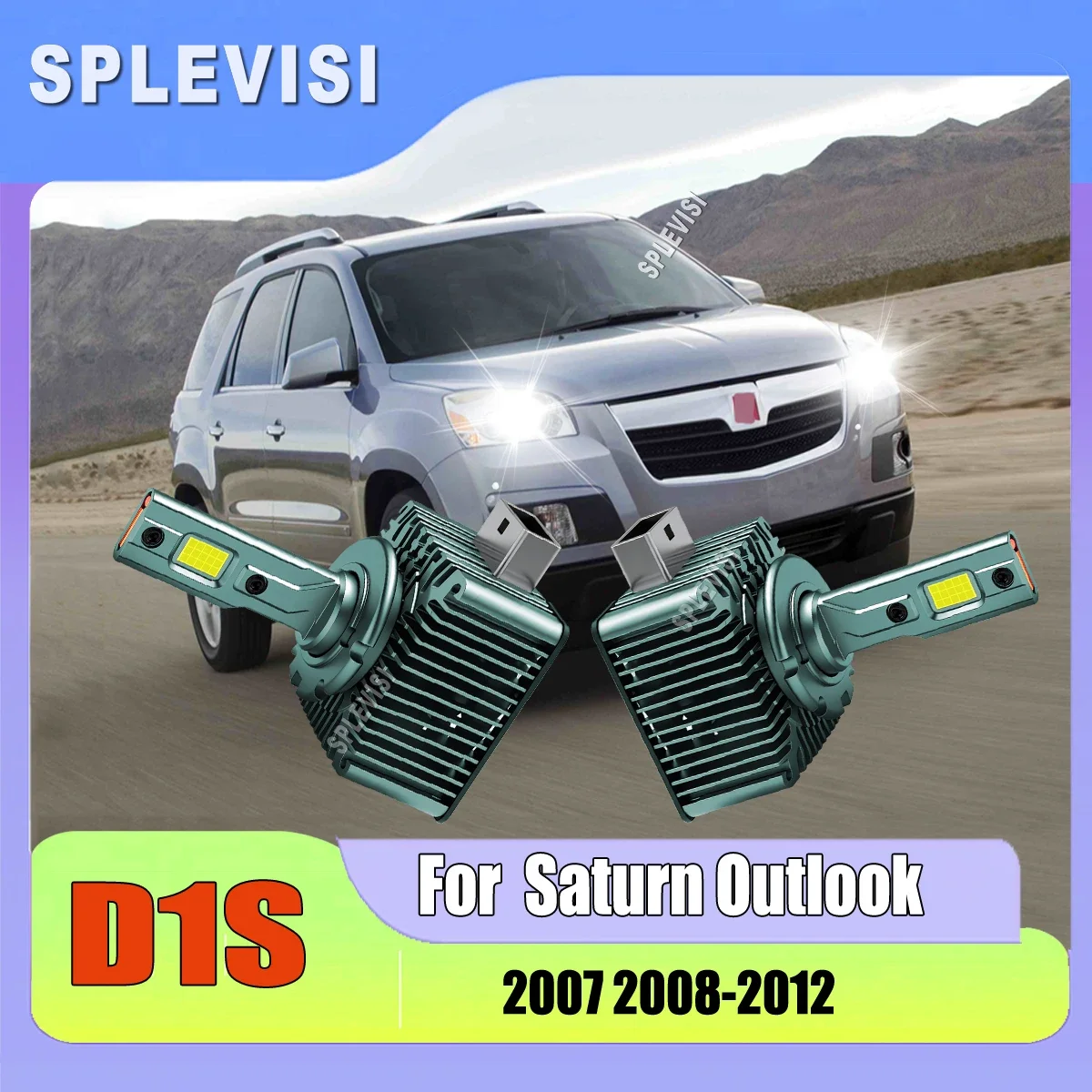 D1S Headlight LED Bulbs Easy installation brings you comfortable experience For Saturn Outlook 2007 2008 2009 2010 2011 2012