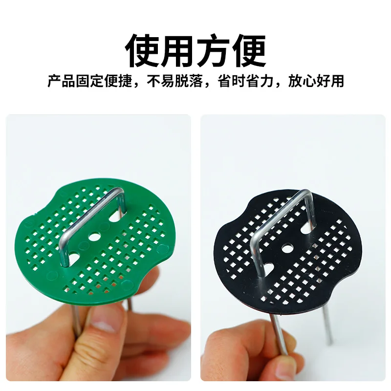 20Pcs Plastic Gaskets For Garden Nail Buffer Washer Staples Barrier Stakes Washers Gaskets For Landscape Pad Gardening Tent