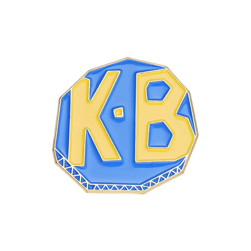 English Letter Cartoon Soup Bowl Pins Bag Decorative Metal Badge Accessories Wholesale Gift to Friends