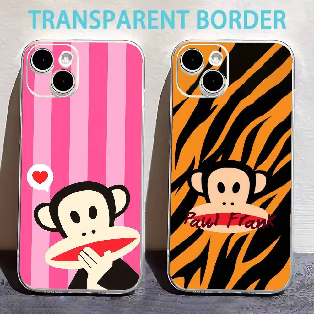 

P-Paul F-Frank Phone Case For iPhone17,16,15,14,13,12,11 Plus,Pro Max Soft Transparent Cover