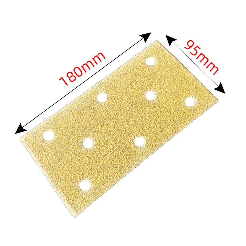 Rectangular Sandpaper 95/180mm Self-adhesive Flocking Pneumatic Dry Grinder For Polishing Putty