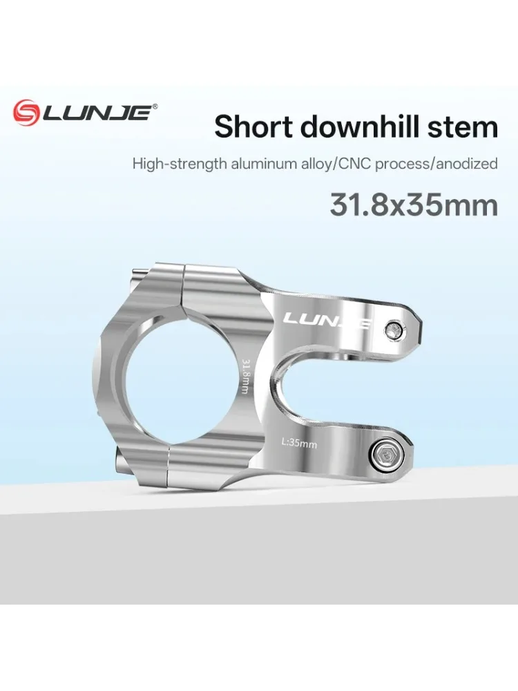 AliExpress NONE CNC Ultralight Bicycle Stem 31.8x35mm MTB Road Bike Riser Silver Aluminum Mountain Bike Handlebar Stem