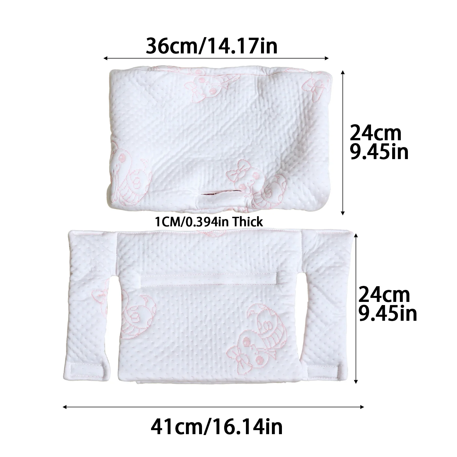 New Baby Cooling Dining Chair Cushion with Cartoon Pattern, Portable Travel Chair Cushion, Growing Chair Cushion, Baby Dining Chair Pad, Anti-Dirt Cushion