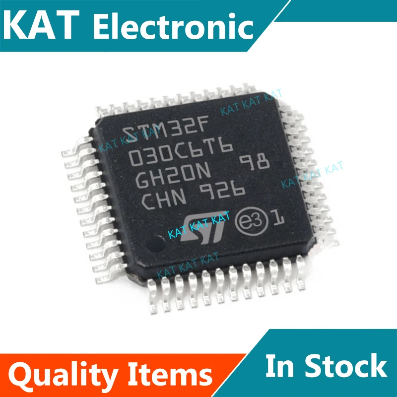 5ชิ้น/ล็อต STM32F030F4P6 32F030F4P6 TSSOP-20 STM32F030C6T6 STM32F030C6 LQFP-48 MCU 32บิตสูงสุด256 KB แฟลช,ตัวจับเวลา,ADC