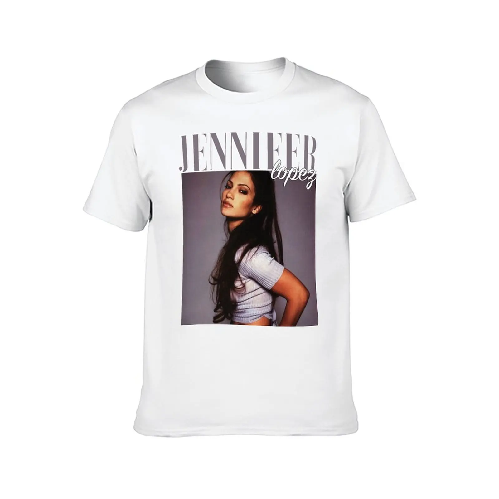 جينيفر لوبيز 90s تي شيرت رجل تي شيرت القطن تي شيرت للرجل حزمة تي شيرت أبيض