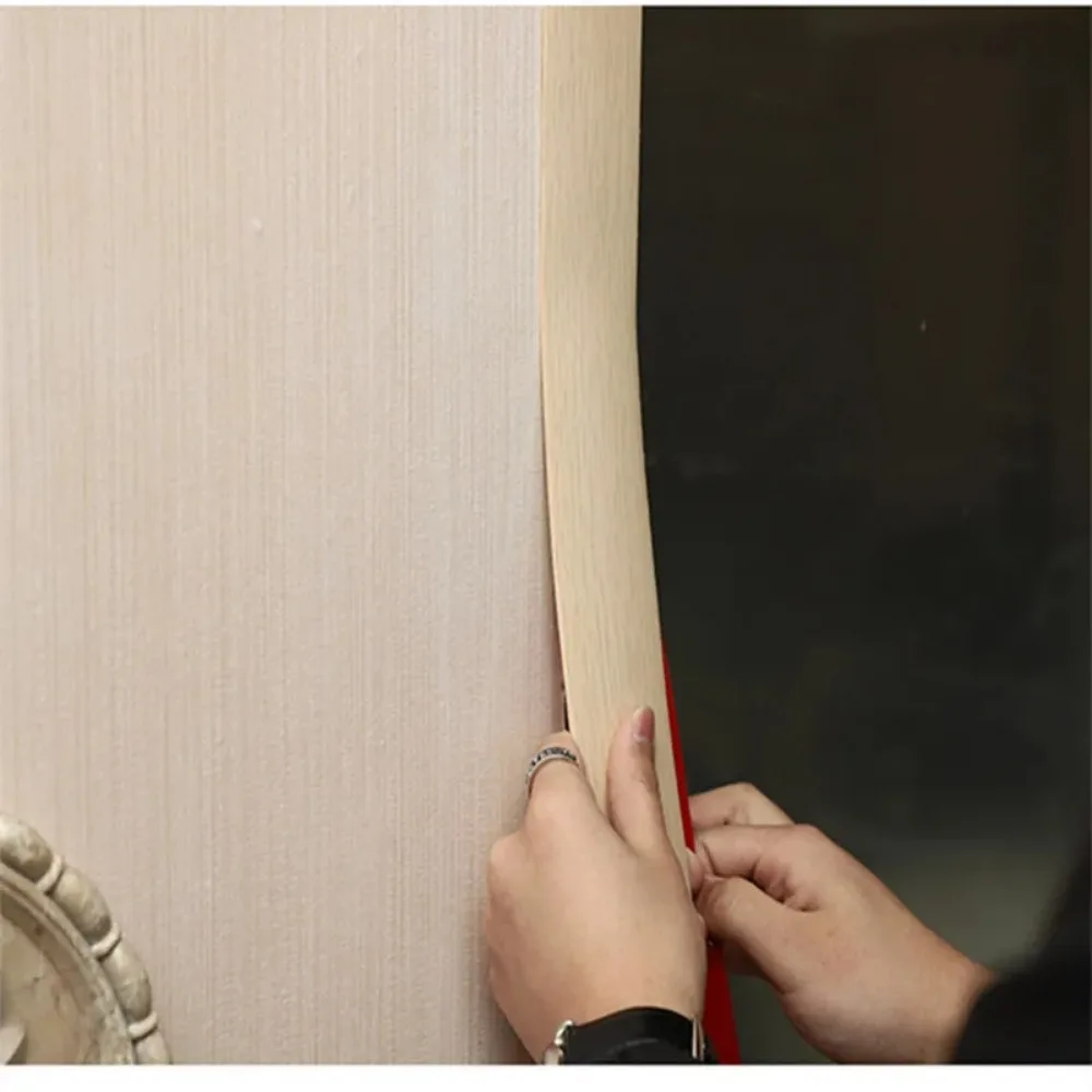 1PC 1mX4cm PVC Flooring Crimping Strip Edging Strip Seam Strips Corridor Wood Grain Flooring Seam Strips Decorative Strips