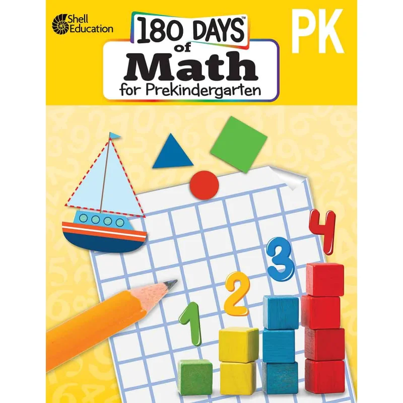 

180 дней математики для дошкольного сада Darcy Mellinger Shell Education 9781087652030 Книга