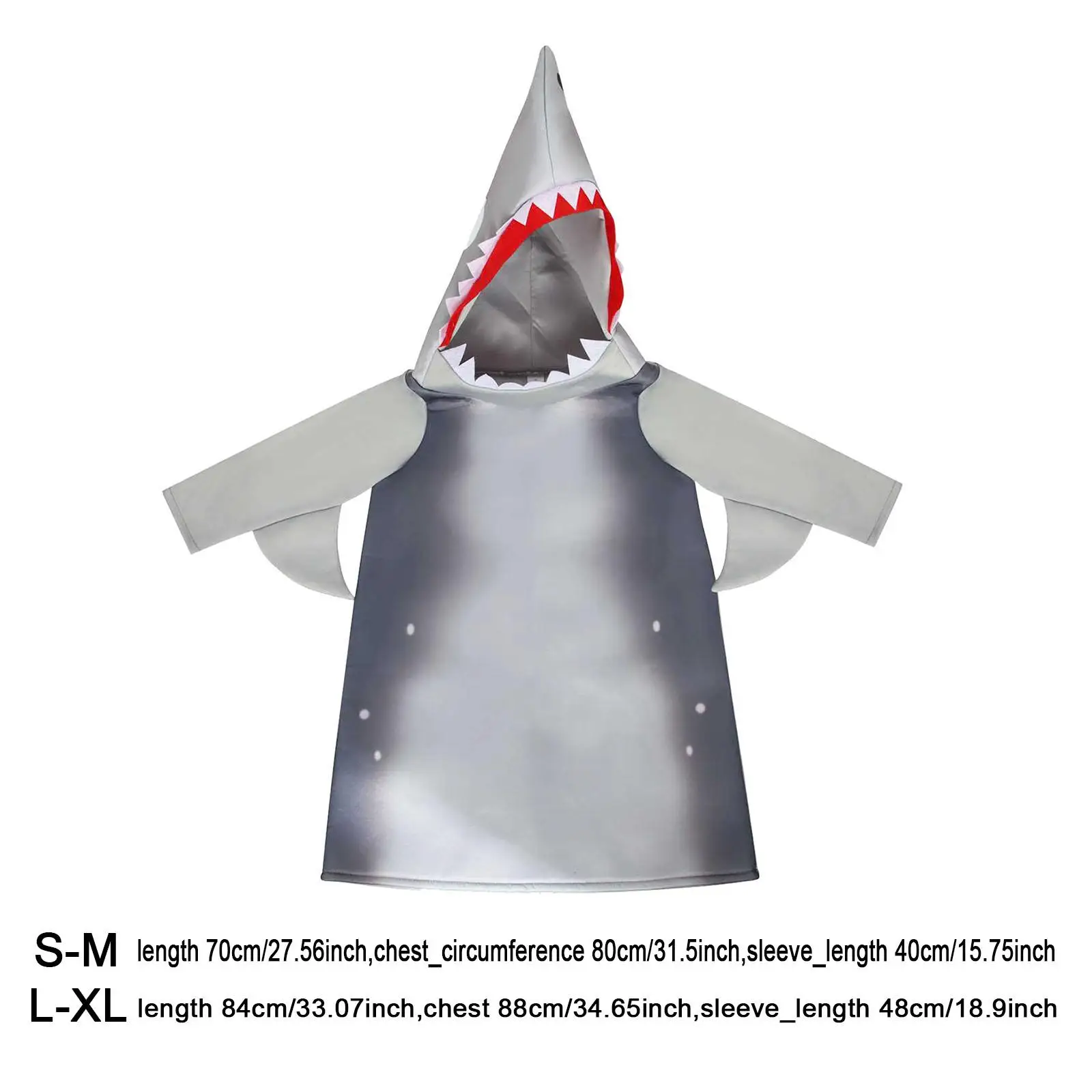 Costume da squalo per bambini Abbigliamento Comodo vestito decorativo per cosplay di animali per oggetti di scena fotografici Forniture per feste di compleanno Regalo di festa