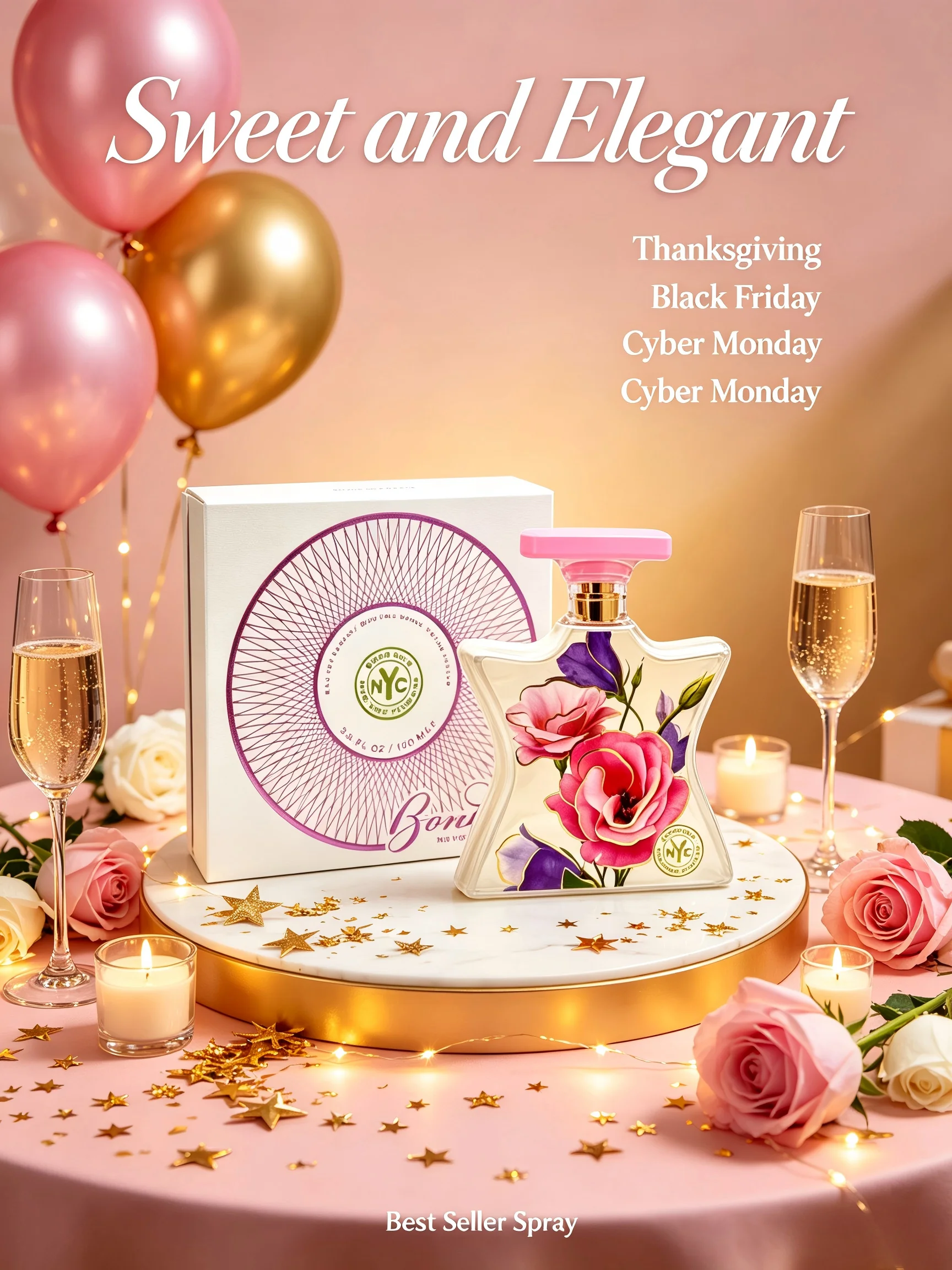 New Arrival Bond No.9 New York Flowers EDP 100ml 3.3oz White Star Perfume Fresh Rose Peony Amber Musk Long Lasting Scents Women Girl Labor Day Halloween Thanksgiving Black Friday Cyber Monday Christmas Gift Idea Best Seller Fast US Shipping Spray Hot view 5
