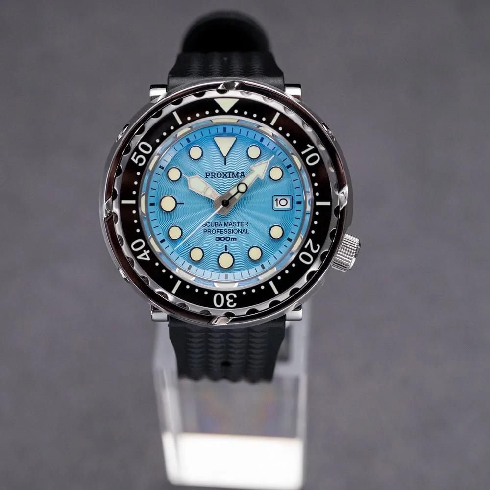 Imagem -06 - Relógio Mecânico de Luxo Masculino Tuna Automatic Sapphire Dive Veres Aço Inoxidável Luminous Wristver Nh35 Px1682 v3