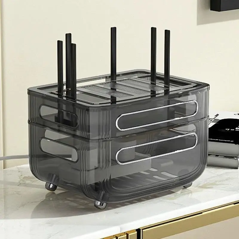 Wireless Router Storage Box TV Box Cable Organizer Cover Ugly Decorative Box Home Organization Tool for Living Room
