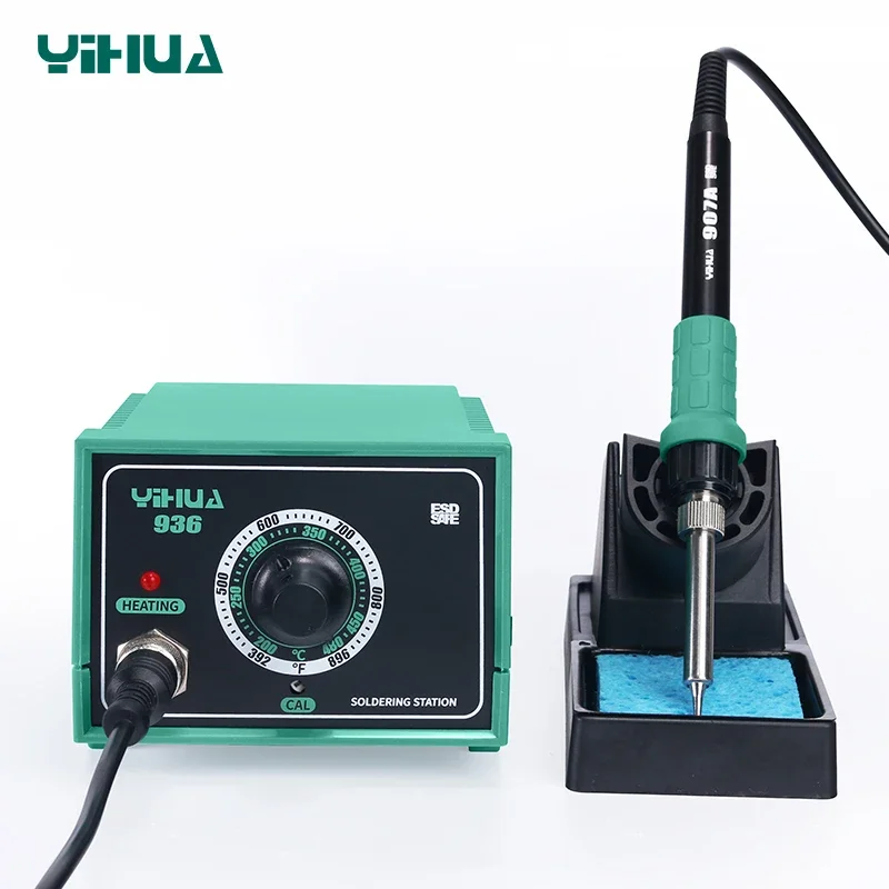 YIHUA 936 110 فولت/220 فولت مكافحة ساكنة آلة لحام كهربائي الرصاص الحرة التحكم في درجة الحرارة محطة لحام إعادة العمل لحام Iro