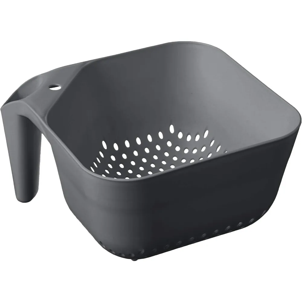 3-литровый дуршлаг, не содержащий бисфенола А, пищевой, безопасный, пластиковый фильтр с ручкой, сверхмощный, термостойкий, кухонный слив для макарон и овощей S