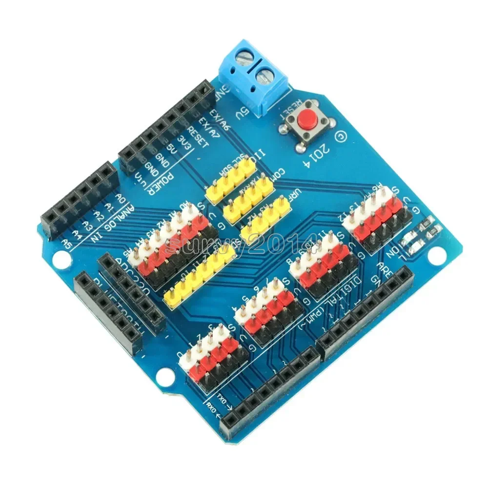 V5 Sensor Shield Expansion Board Shield For Arduino UNO R3 V5.0 Electronic Module Sensor Shield V5 expansion board 5.0