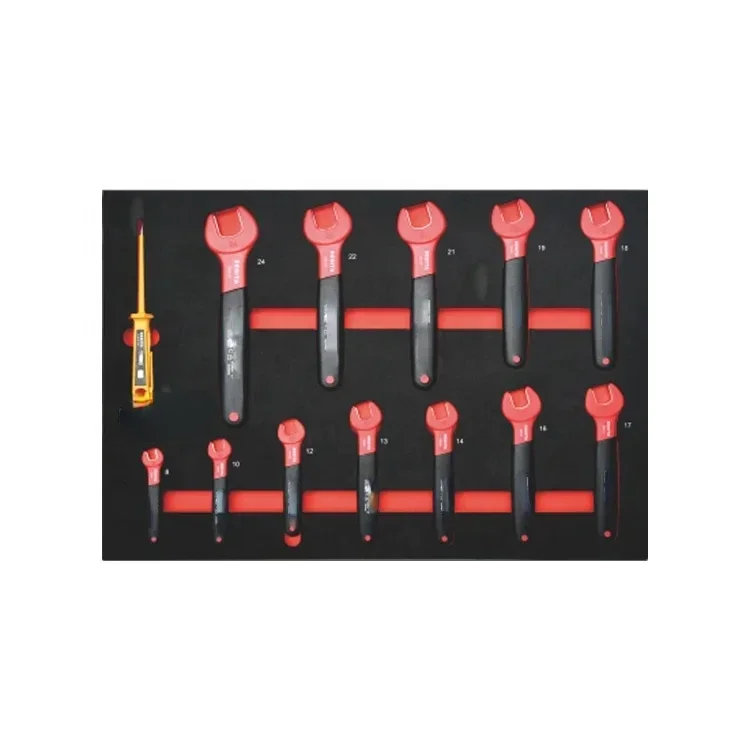 

Hot SalesMulti Function Electricians Screwdriver Industrial Tool Insulated Dual Color Open End Wrench Tools Set