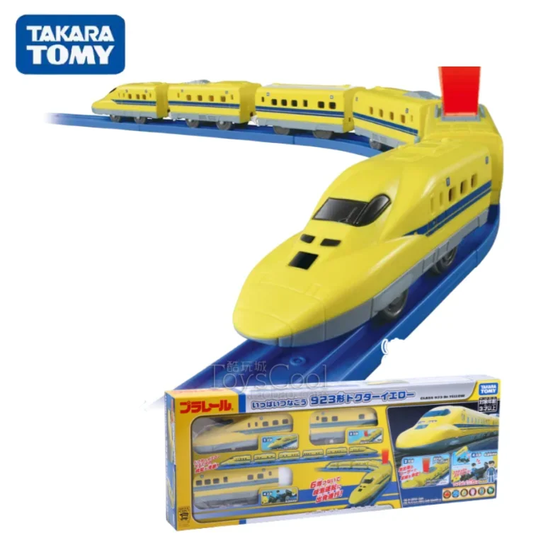 TAKARA TOMY Pule Road Shinkansen Dr. Huang 6-section extended light-up electric train toy figures, adult ornaments,boy toys