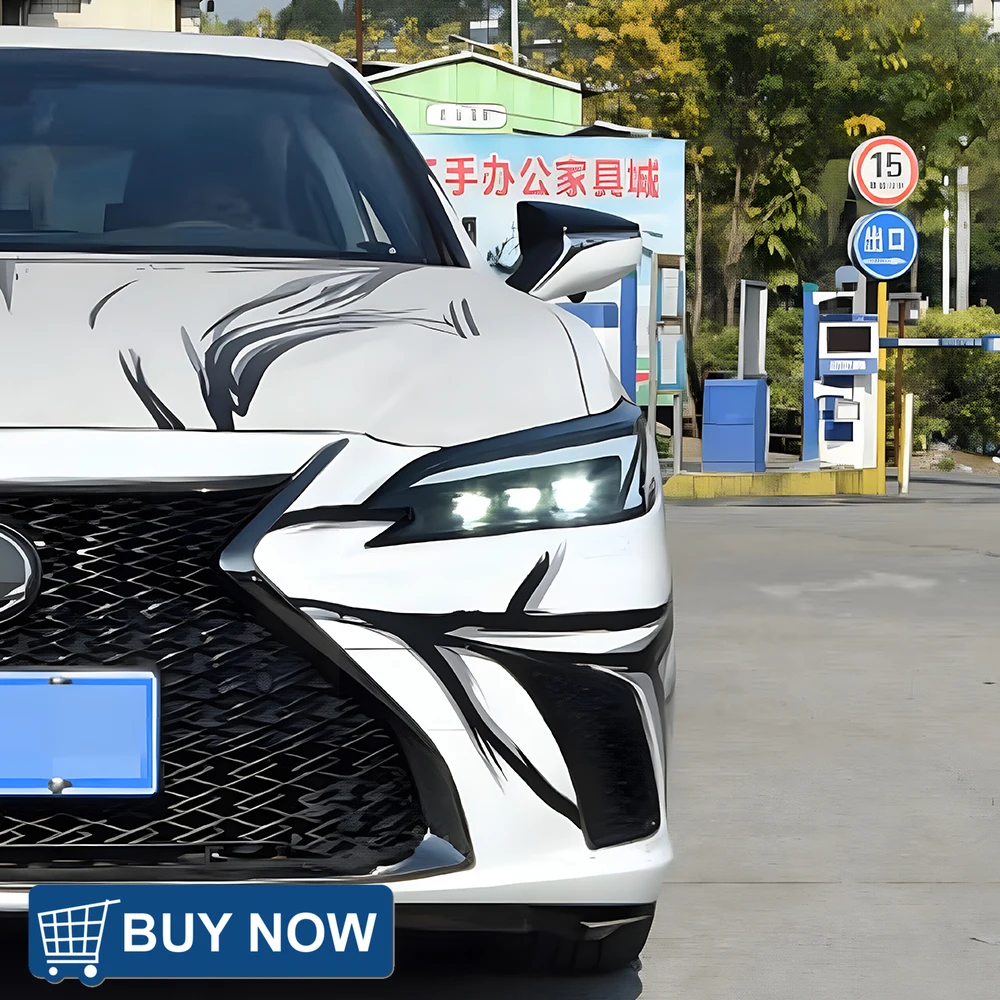 

For Lexus ES 200 260 300 2018-2024 Model Front Headlight Assembly Upgrade 2025 LED 3-Lens Tool Accessories