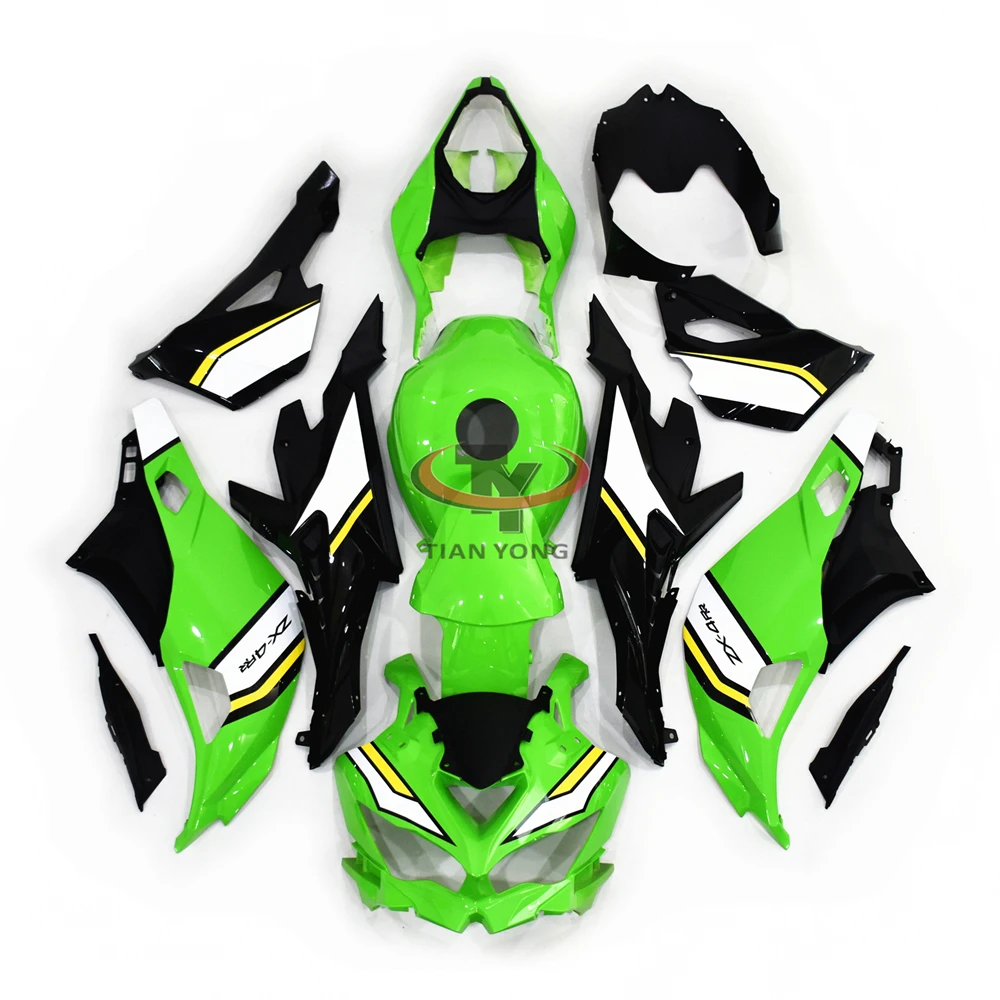 For Kawasaki ZX4R Bodywork Green Black Printed Yellow Injection Cowling Motorcycle Full Fairing Kits 2019-2025 ZX 4R ZX4RR