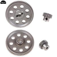 2pcs (21t+64t) 11184 & 11181 Differential Metal Main Gear 64t Motor Gear 21t Cap Circumference 1/10 94170 Car  