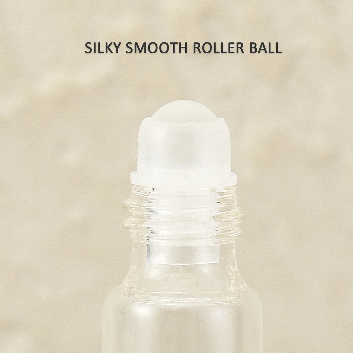 10Pcs+5 Accessories 3ml Essential Oil Mini Clear Glass Roller Ball Bottle with 10 Walking Bead Bottles, 5 Funnels.