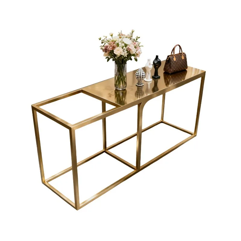 

Display table Stainless steel product display table Shoe bag props placement table